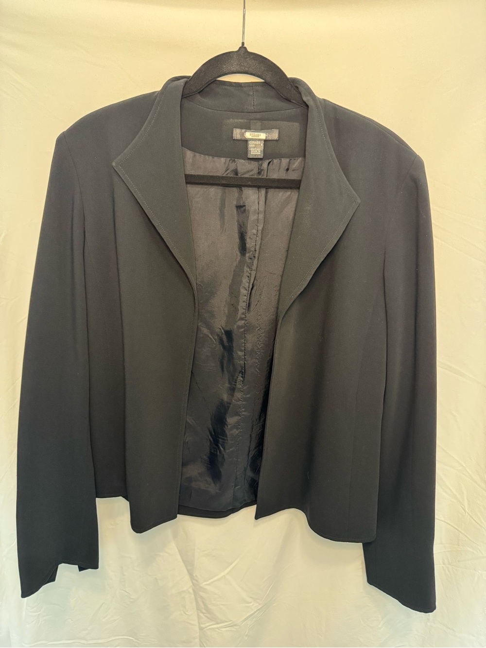 Women’s Black Open-Front Blazer Jacket